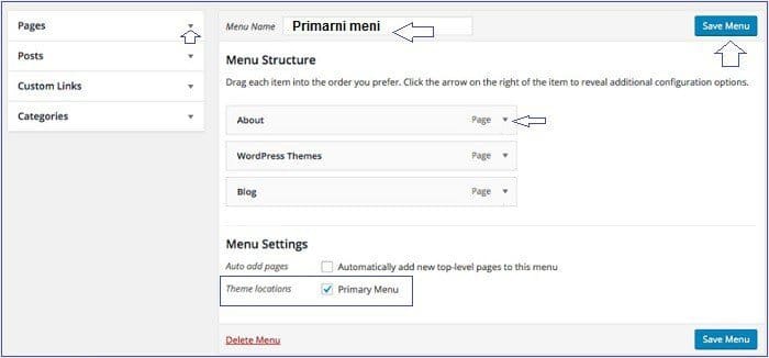 wordpress-kreiranje-menija