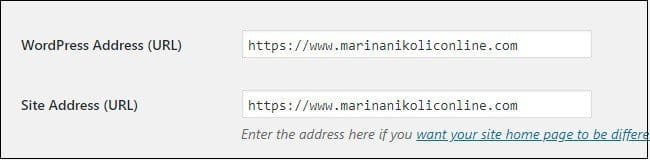 wordpress-podešavanja-url-adresa-sajta