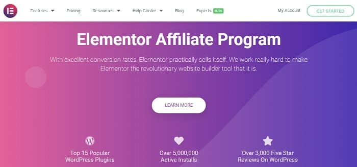 elementor-affiliate-program-početna-stranica-screenshoot