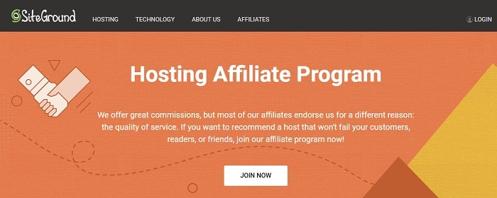siteground-affilate-program-početna-stranica