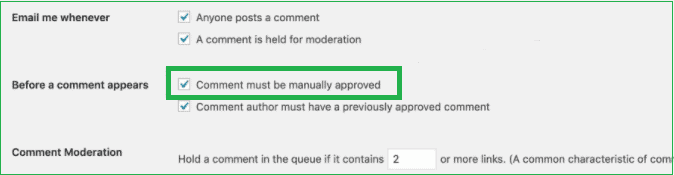 podesavanje-komentara-za-rucno-odobrenje-opcija-settings-discussion