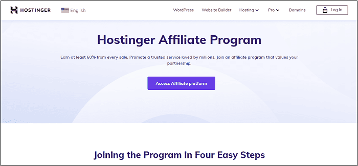 hostinger-affiliate-program-naslovna-stranica