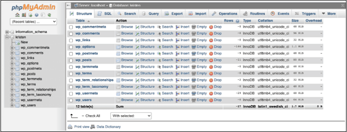 wordpress-baza-podataka-snimak-ekrana