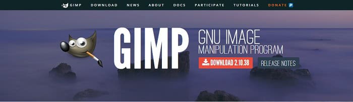 gimp-početne-stranica-snimak-ekrana